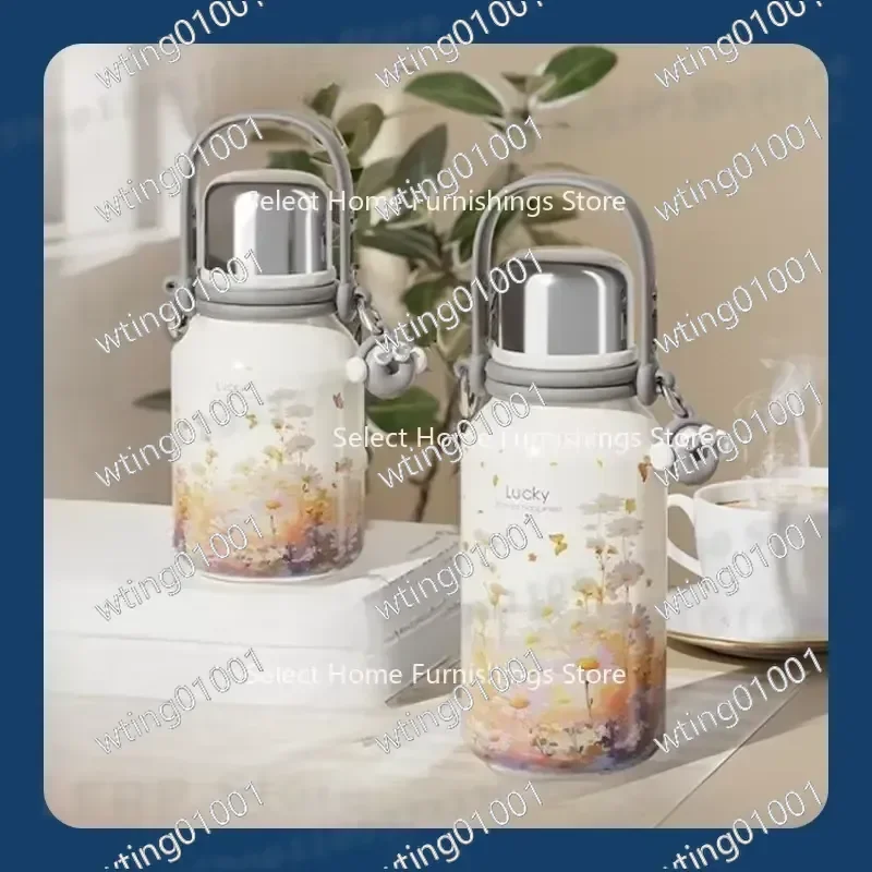 for Travel Mug 316 Stainless Steel Large Capacity Portable Insulated Bottle Hot Cold Water Cup Leak Proof Outdoor Hiking
