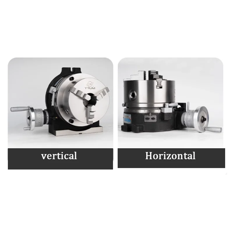 6 Inch Dividing Head 125MM 4 Jaw Chuck Universal Indexing Head - Set for CNC Milling Machine