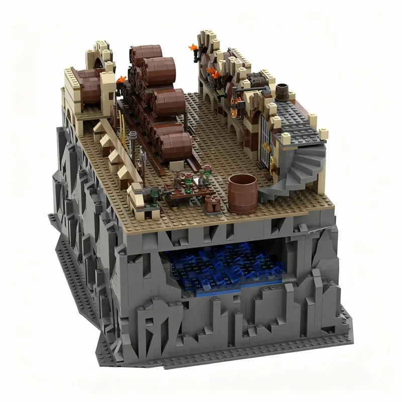 1897pcs MOC Hobbit Lord Rings The Barrel Escape Part 1 Model Toys Building Blocks Construction DIY Festival Gifts Creative Idea