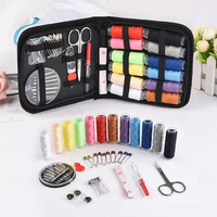 Sewing Kit with Threads Needles Scissors Tape Measure Multi-Function Travel DIY Embroidery Hand Sewing Quilting Stitching Tool