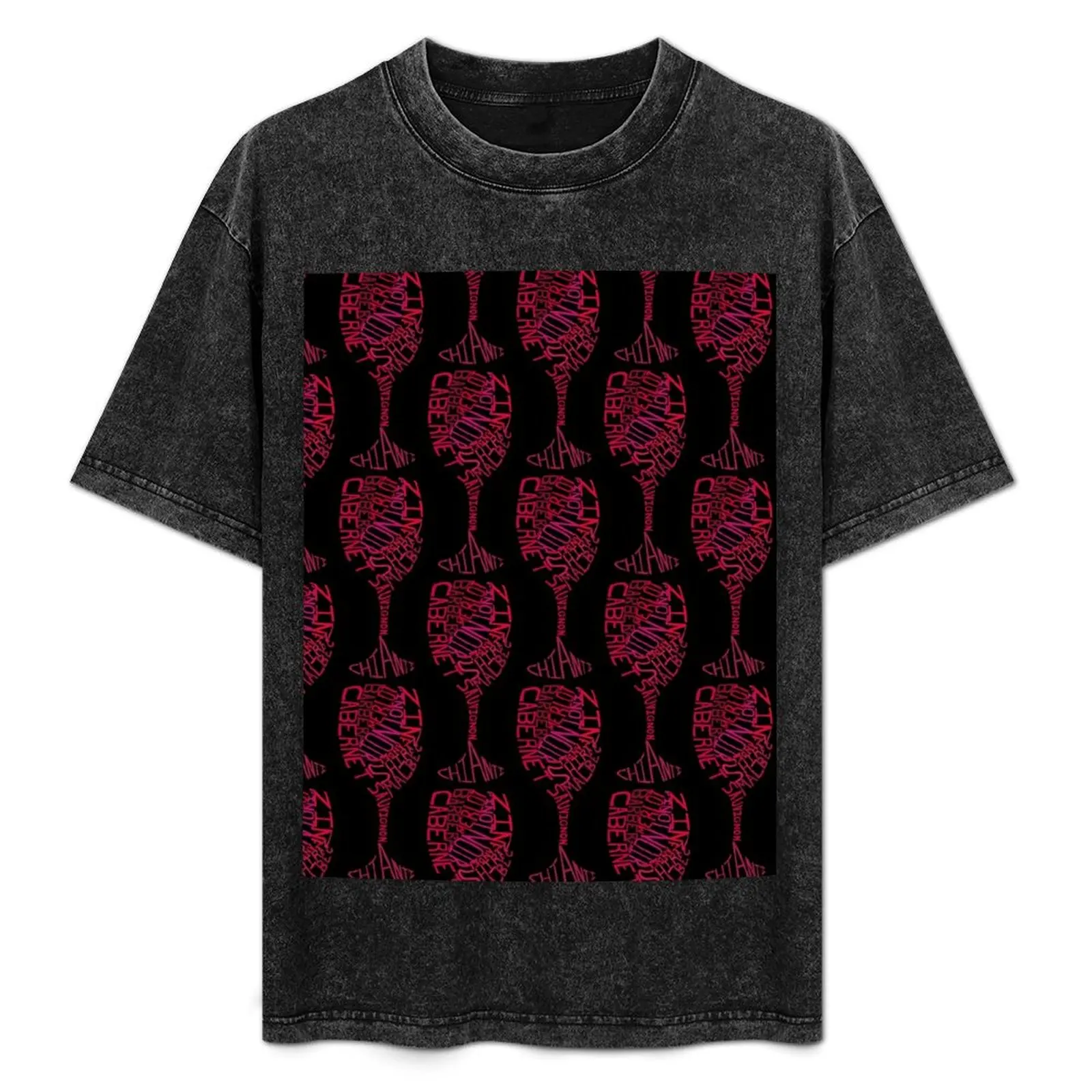 

Red Wine T-Shirt Plus Size Solid Color T-Shirt