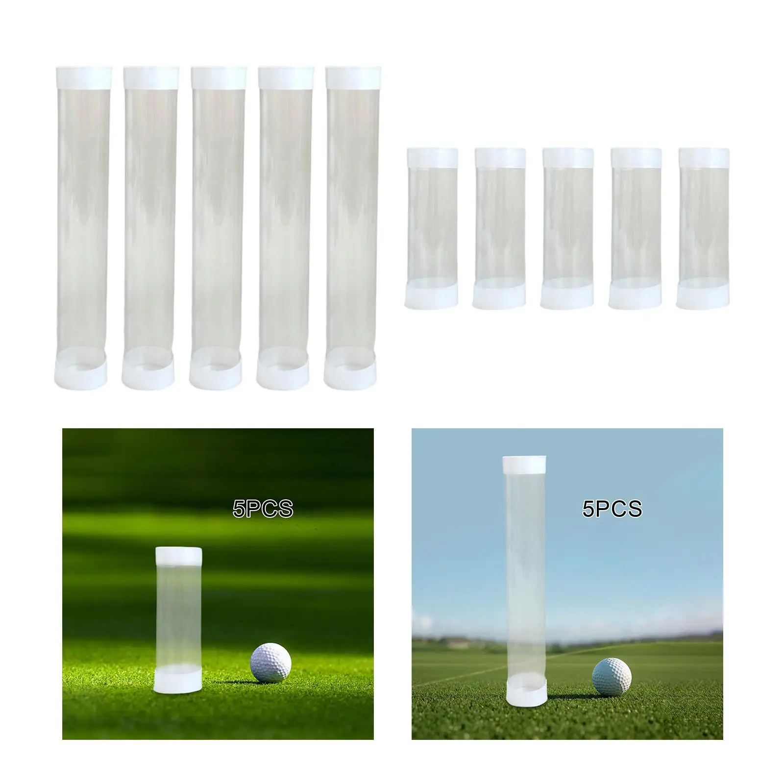 

Clear Golf Ball Storage Tube Lightweight Holder Gift Box for Golf Accessories Unusual Golf Items Women Men