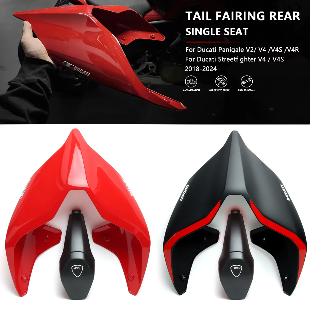 

Motorcycle Accessories For DUCATI Panigale V4/S V4R V2 Rear Tail Fairing Hump Single Seat Cover Streetfighter V4 / V4S 2018-2024