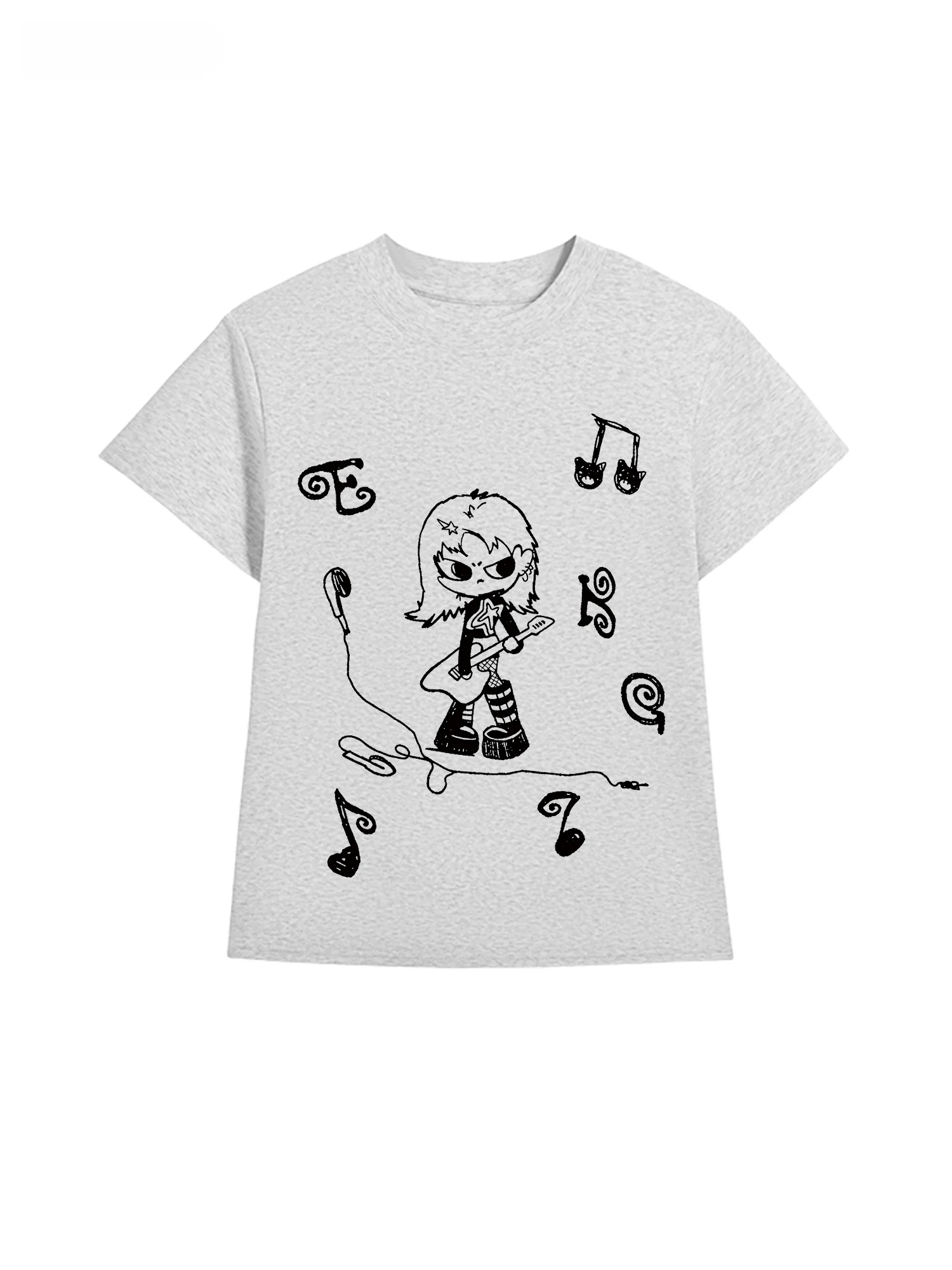 Dawn D round Neck Short Sleeve T-Shirt Girls Slim Fit Casual Top Cotton Lycra Blend Spring Summer Fashion Shoulder Width