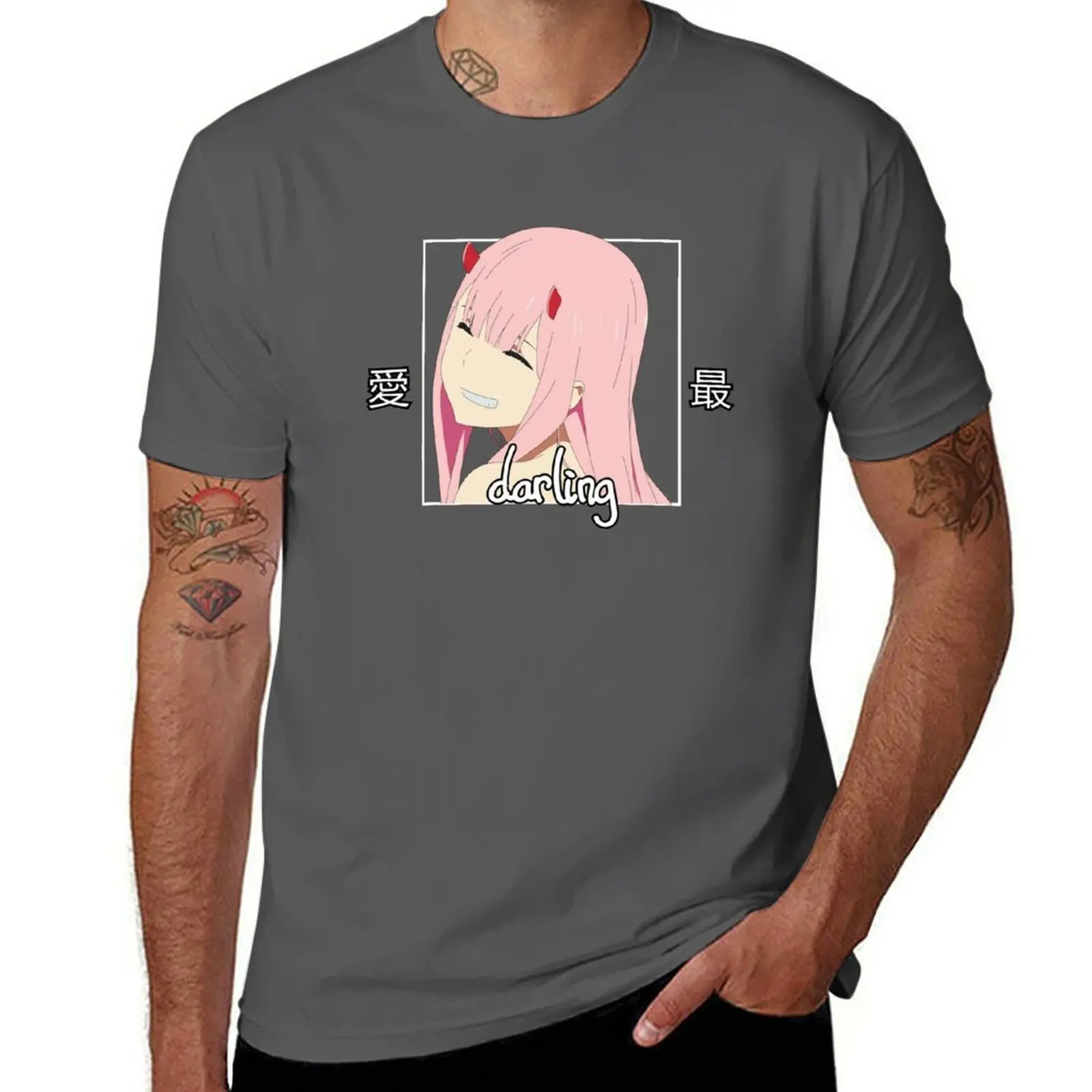 

The Franxx Darling In T-Shirt Breathable Workout Short Sleeve Top