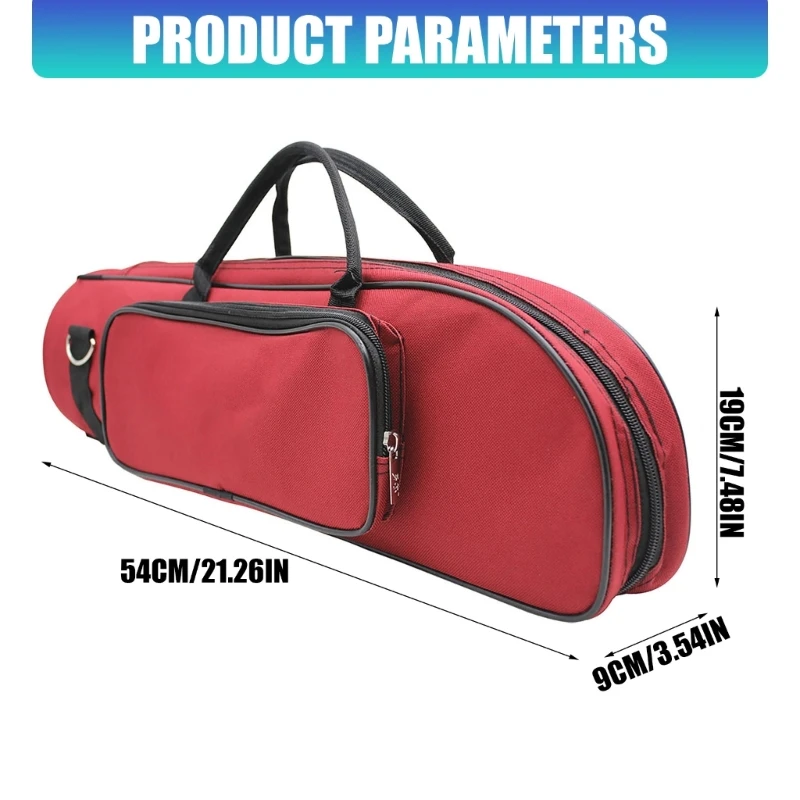 Portable Trumpet Carrying Bag Soft Padded Thicken Shoulder Bag Enduring