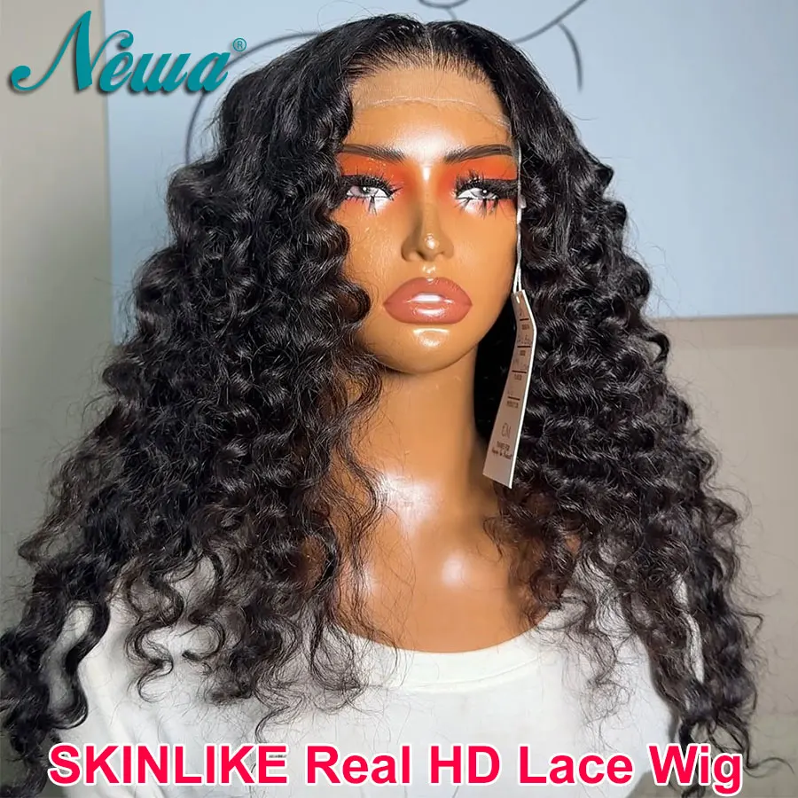 

Newa Hair 5x5/6x6 HD Парик с кружевной застежкой 100% парик из натуральных волос Предварительно выщипанные отбеленные узлы Бесклеевой готовый парик 13x6 HD Фронтальный парик