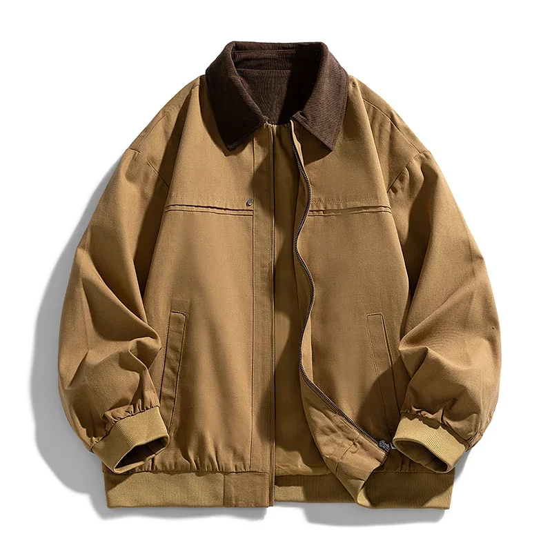Men's Clothing Latest Washed Outerwear Trendy Brand Lapel Sports Outdoor Fashion High-quality Soft Comfortable Versatile Jackets
