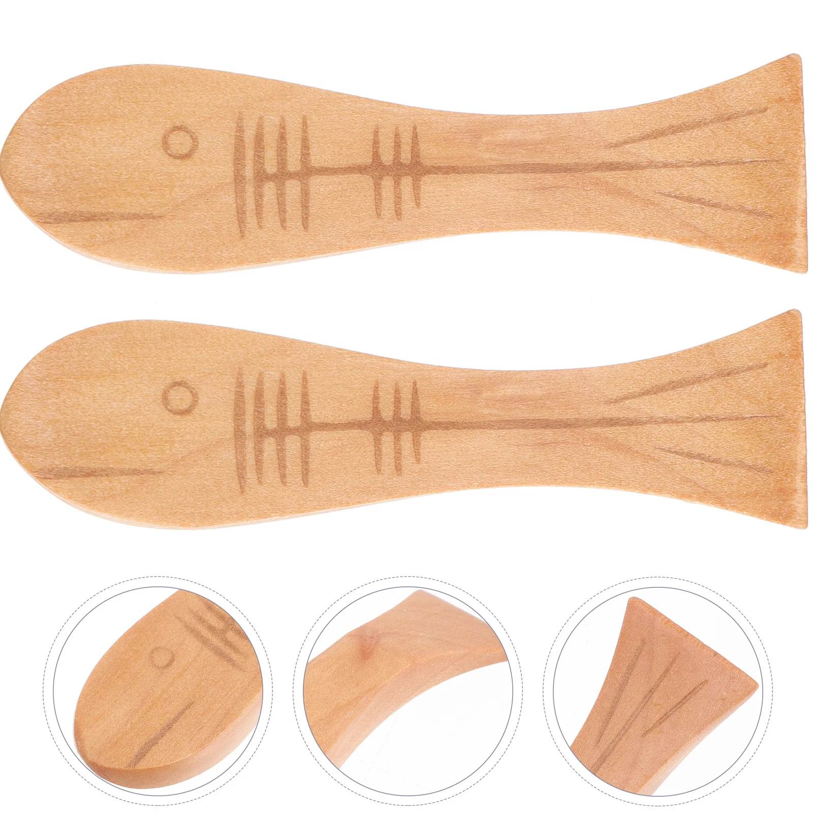 

2Pcs Wooden Drumstick Holder Durable Fish Shape Drum Mallet Bracket Rack Empty Drum Accessories Set Mallet Brackets