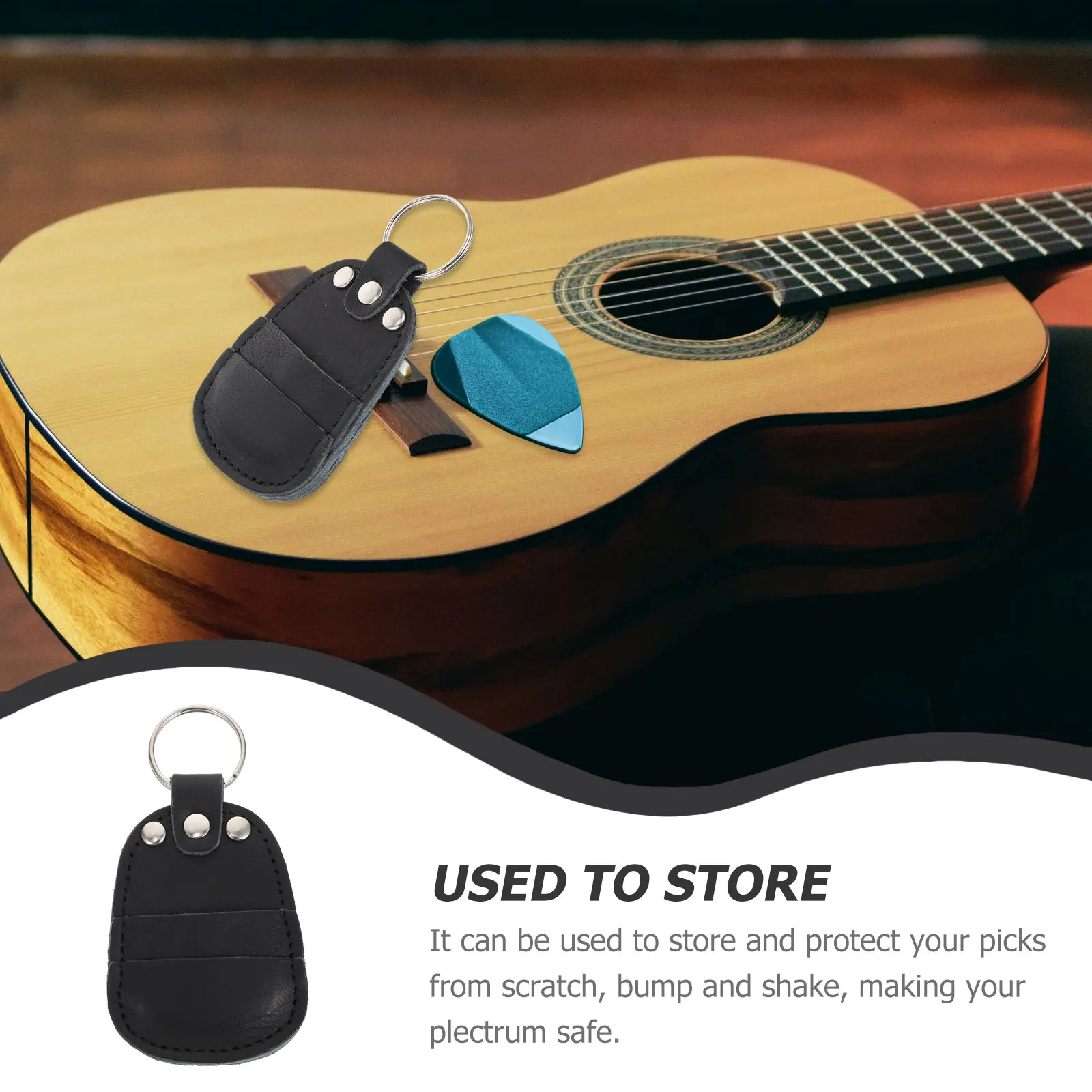 

Pick Bag Storage Holder Guitar Pouch Picks Plectrum Organizer Instrument Accessory Container Wallet