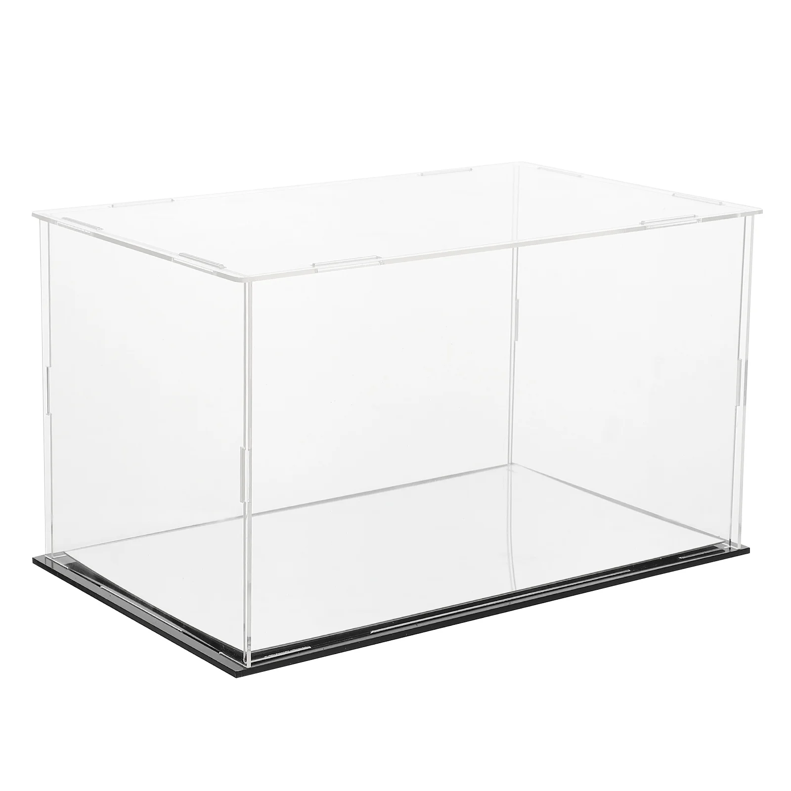 1pc Acryl Display Box Lagerung Zeigen Box Modell Lagerung Fall mit Spiegel Basis Vitrine Transparente Display Box