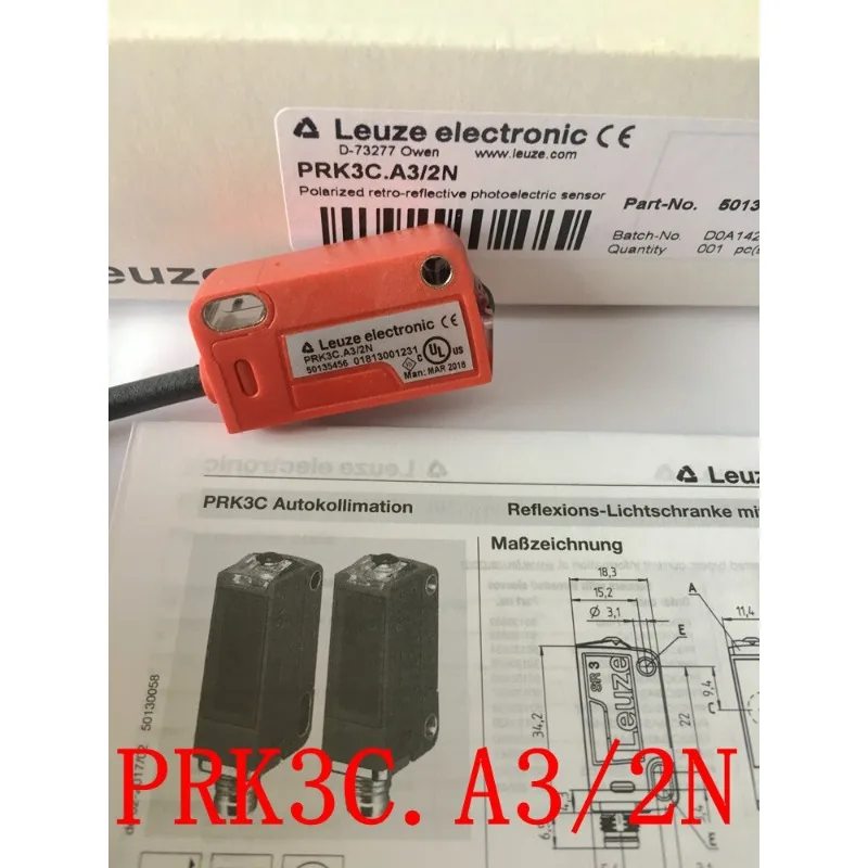

Фотоэлектрический датчик LEUZE PRK3C (Германия). A3/2N PRK 3B/6.22 PRK3C. T3/2N