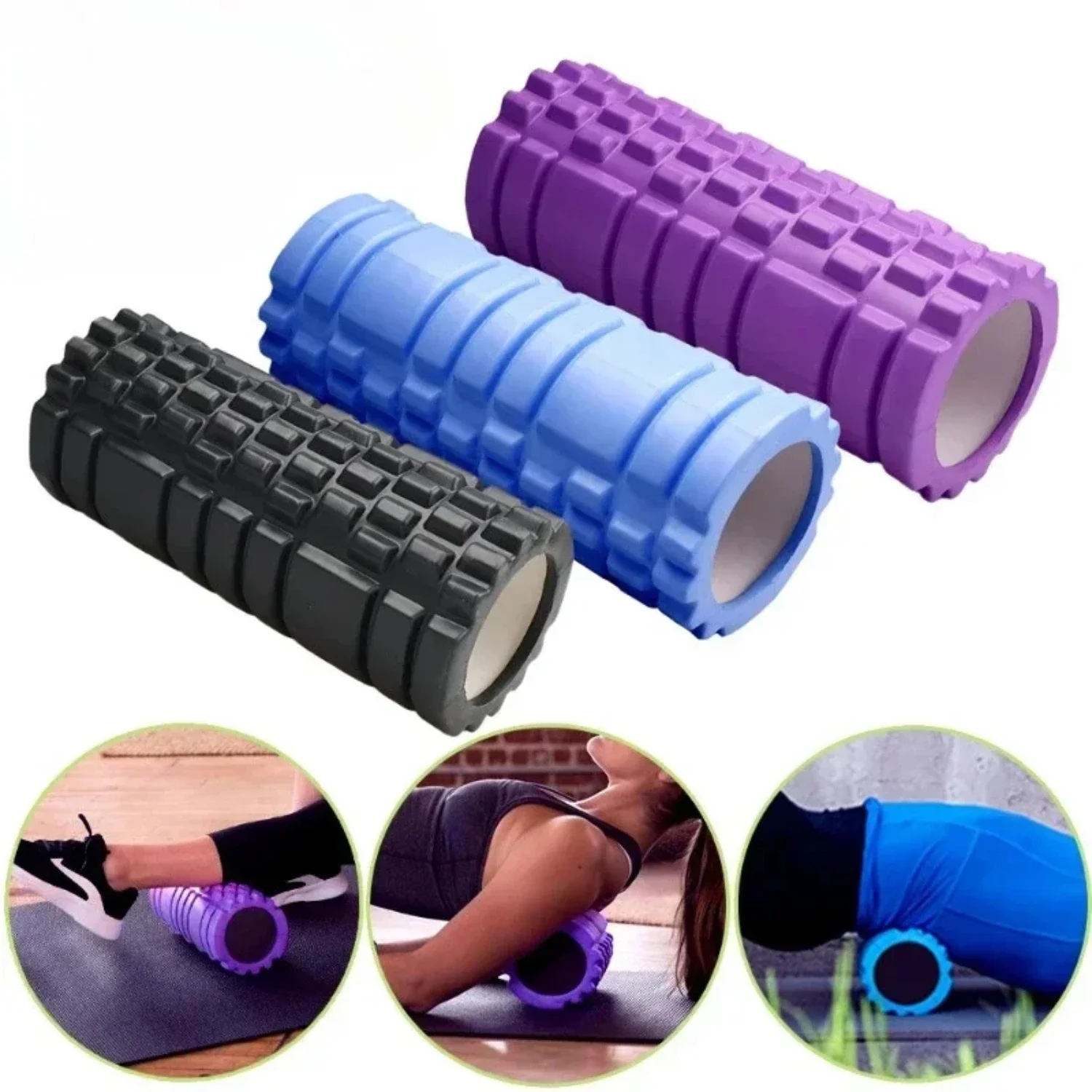 

Yoga Block Fitness Equipment Pilates Foam Roller Fitness Gym Exercises Muscle Massage Roller Yoga Brick Sport Gym