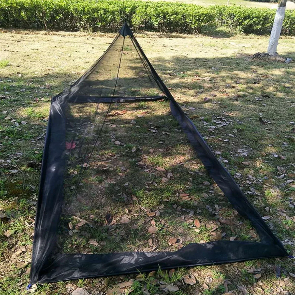 5 uds mosquitera portátil tienda de campaña al aire libre red de malla triangular tienda triangular al aire libre duradera ligera