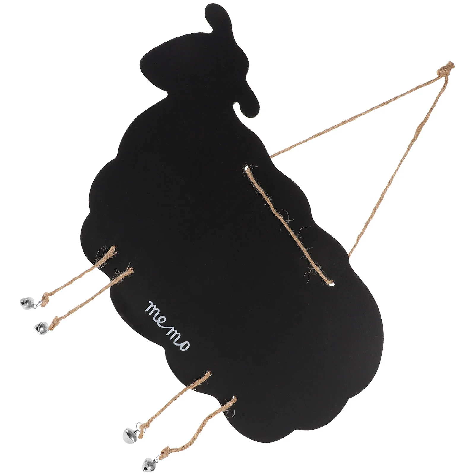 Wall Hanging Decoration Message Board Goat Shape Blackboard Wooden Ornament Creative