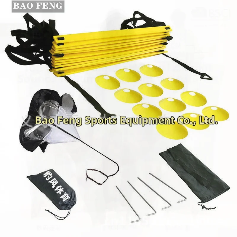 

Набор зонтов сопротивления для футбольных тренировок с логотипом лестницы, лестница для прыжков на ловкость и тренировочная веревка, мультиспортивное оборудование, ПП
