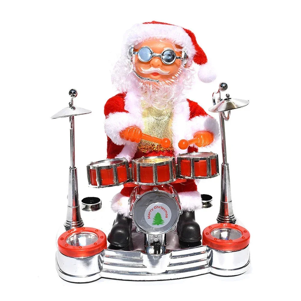 Interactive Electric Santa Claus Toy Lifelike Design Singing and Dancing Features Easy Operation Perfect for Holiday Fun