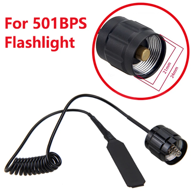 Flashlight Pressure Switch Controller For A100/501B/502B/C8/C8.2/C10/C11/C12/T67/710/802 Rat Mouse Torch Tail Switch For Hunting