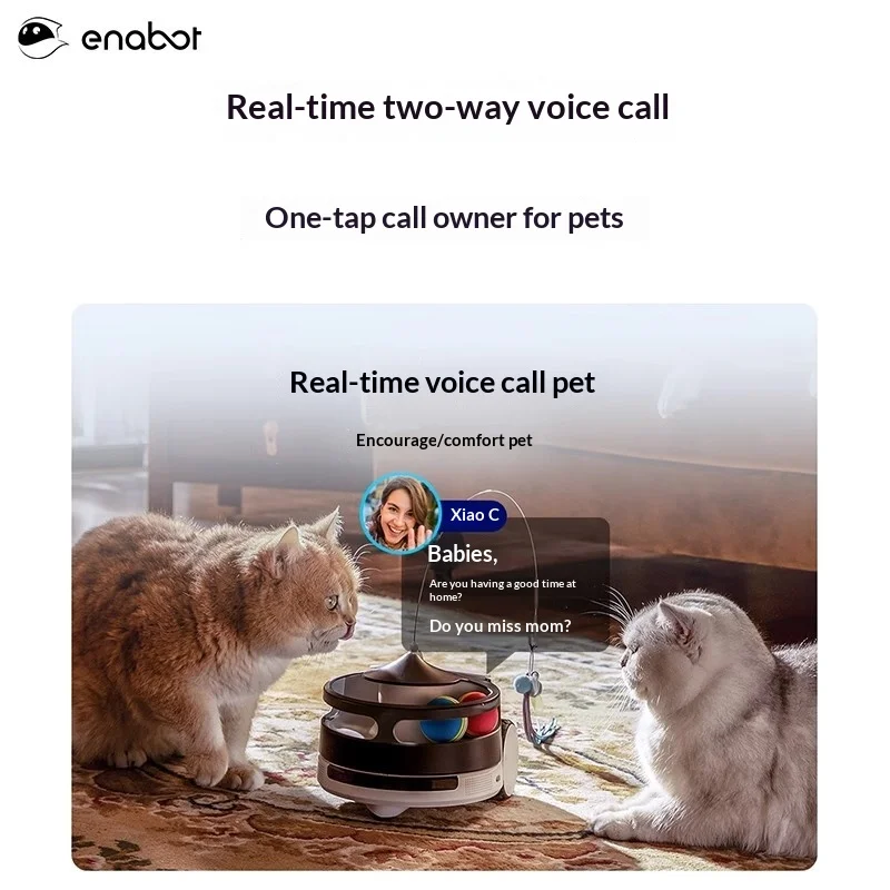 Enabot ROLA PetPal Smart Robot Pet Companion Robot Movable Camera Home Ebo Remote Monitoring Wireless Indoor Intelligence Gifts view 2