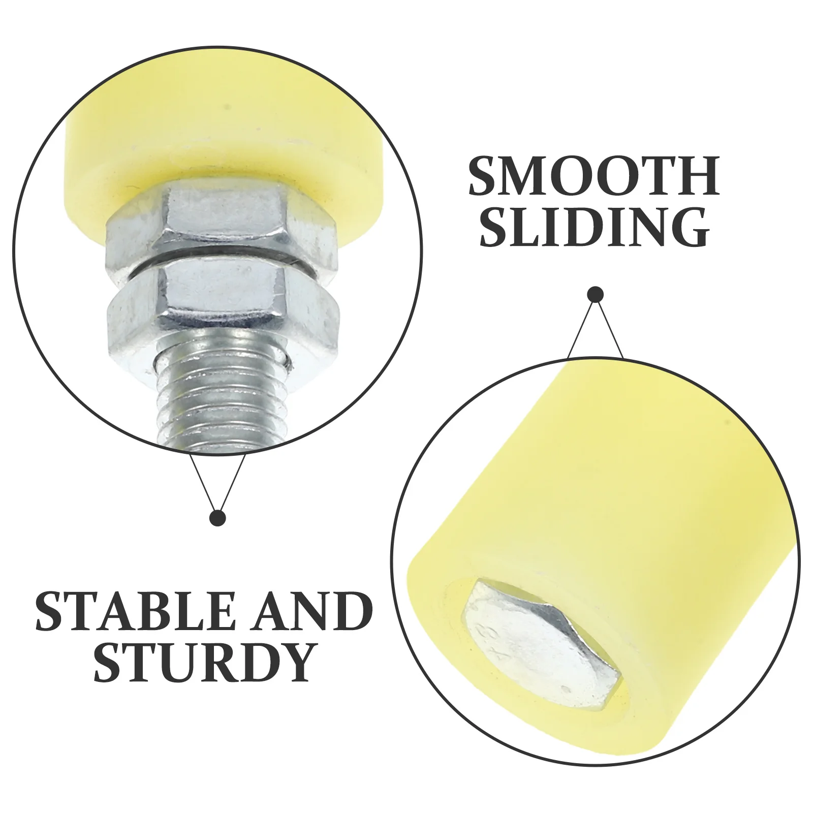 

4pcs Sliding Gate Roller Nylon Pulley Block For Electric Gate Heavy Duty Low Noise Rust Proof Guide Wheel Suitable Garage Door