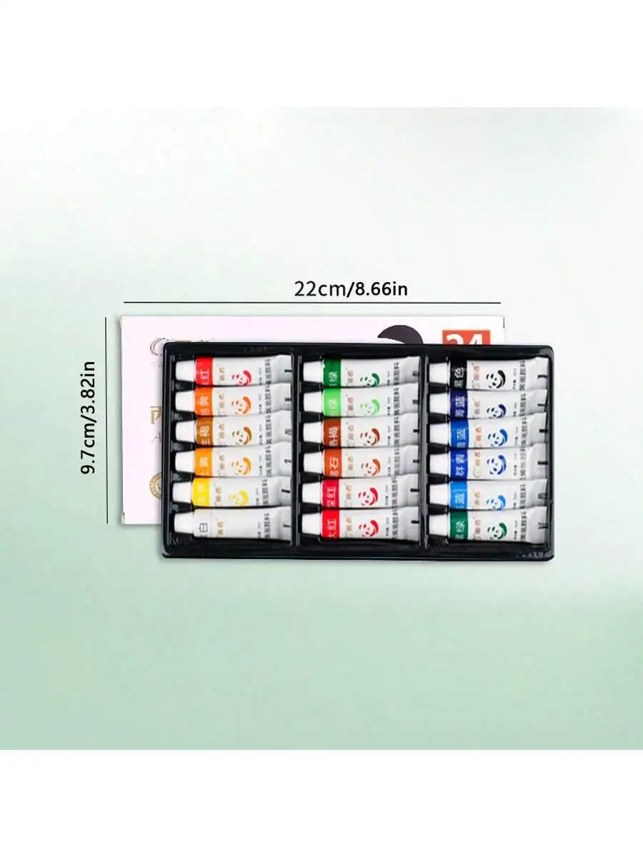 Vernice acrilica a colori misti 12/18/24 colori, vernice multiuso colorata per la pittura, pigmento professionale artistico 12/18/24 colori Se