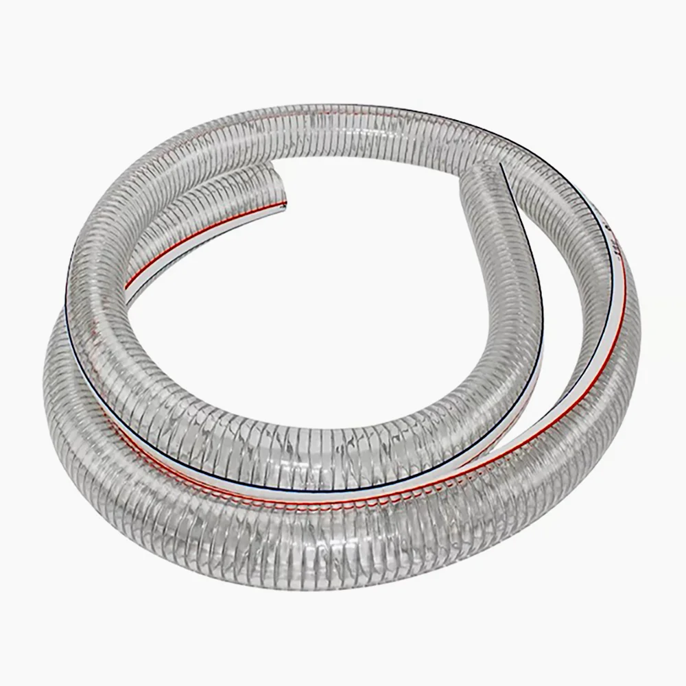 1M 3M 5M 8M 10M PVC tubo flessibile in filo di acciaio trasparente pompa dell'acqua spessa tubo dell'olio tubo a vuoto resistente al calore resistente all'olio antigelo