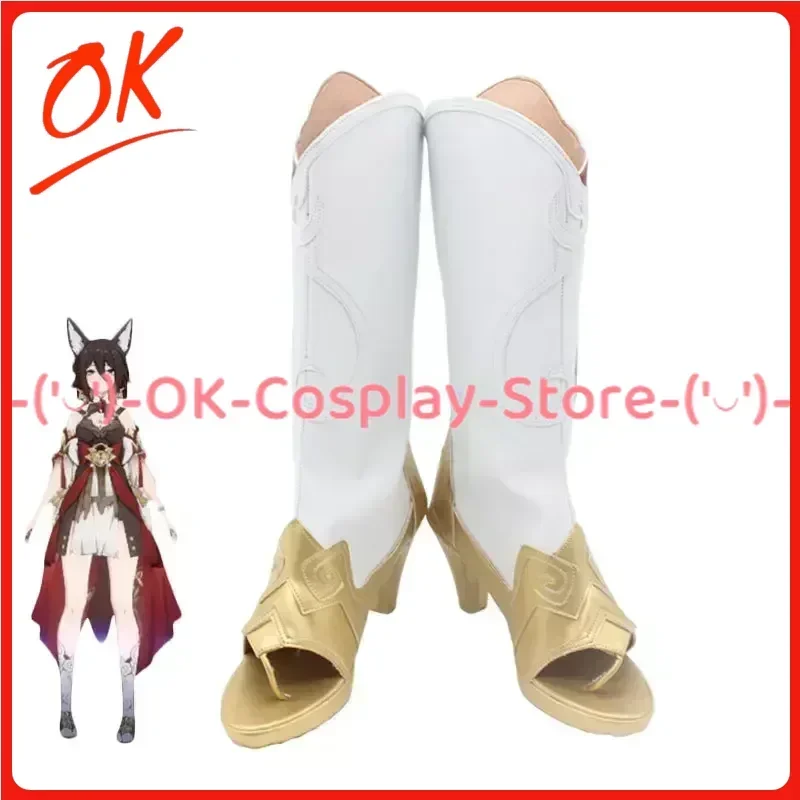 

[Customized] Honkai Star Rail Tingyun Cosplay Shoes Anime Game Roleplay Costume Prop Halloween Carnival Party PU Leather Boots