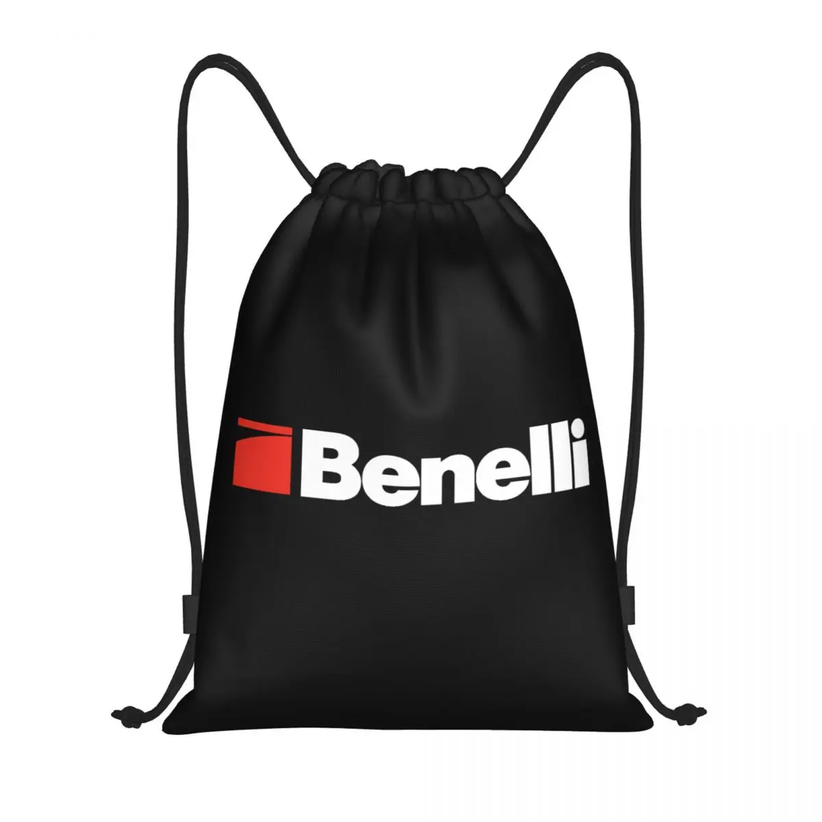 Custom White Benelli Firearm Shooter Drawstring Backpack Bags Women Men Lightweight Gym Sports Sackpack Sacks for Yoga