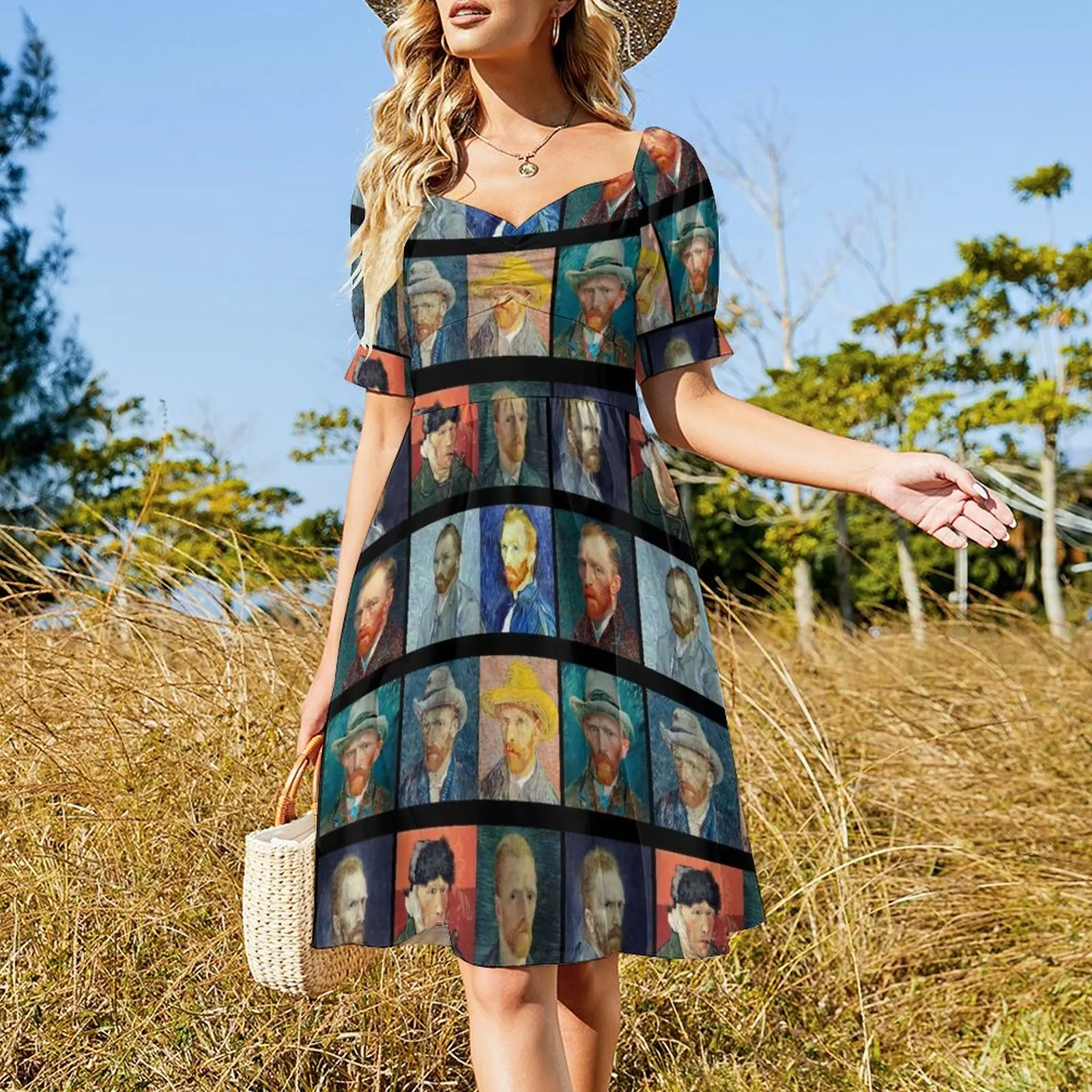 Vincent van Gogh's Self-Portrait | Van Gogh Dress elegant women's dresses for wedding Women dresses summer