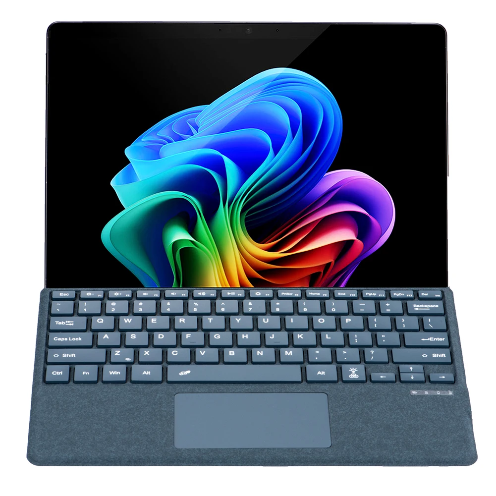 Bluetooth-Compatible Ultra-Slim Keyboard with Touchpad Portable Magnetic Keyboard for Microsoft Surface Pro 8/9/X/10/11