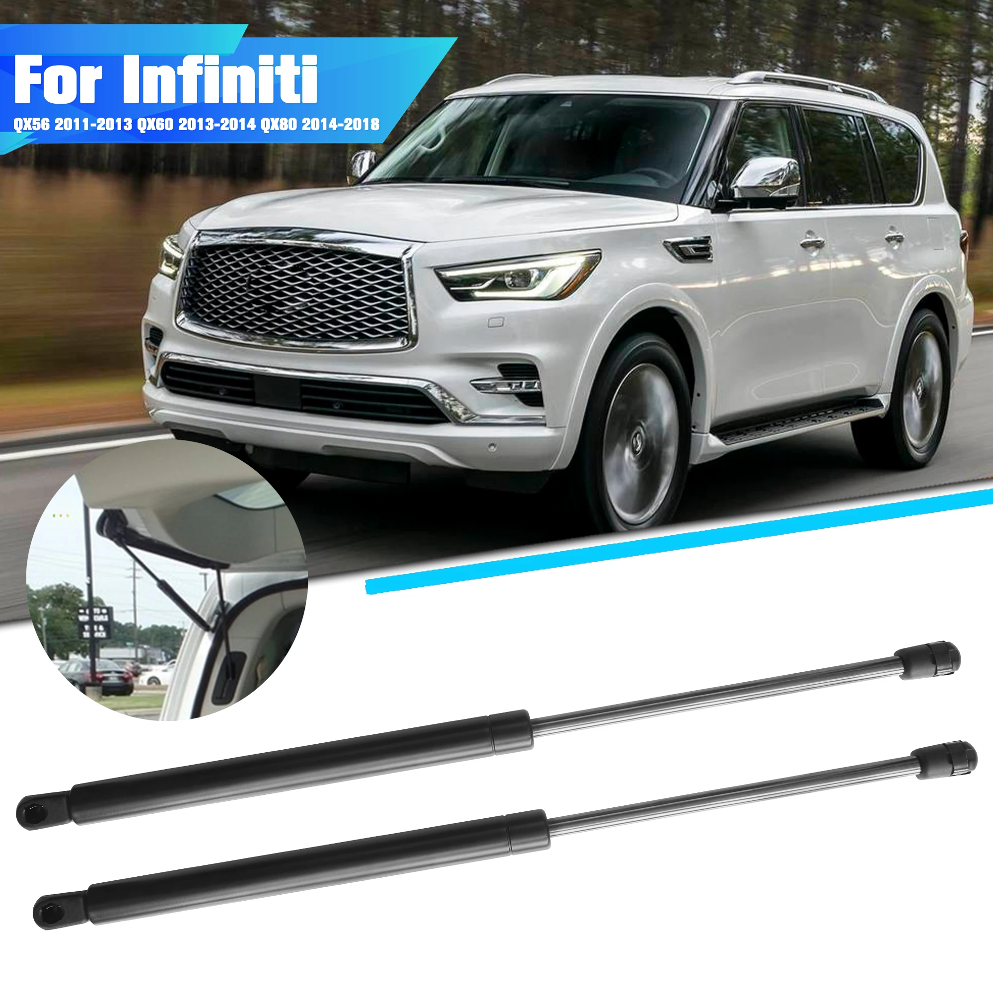 

Для Infiniti QX56 2011-2013 Infiniti QX60 2013-2014 Infiniti QX80 PM3185 2014-2018 задний багажник автомобиля газовая пружина амортизатор подъемный датчик