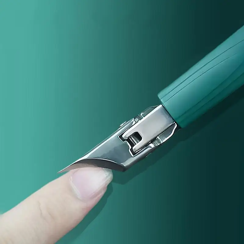 Coupe-ongles anti-éclaboussures, grand, épais, dur, spécial, pince diagonale pointue, ciseaux à ongles, outils de manucure ménagers