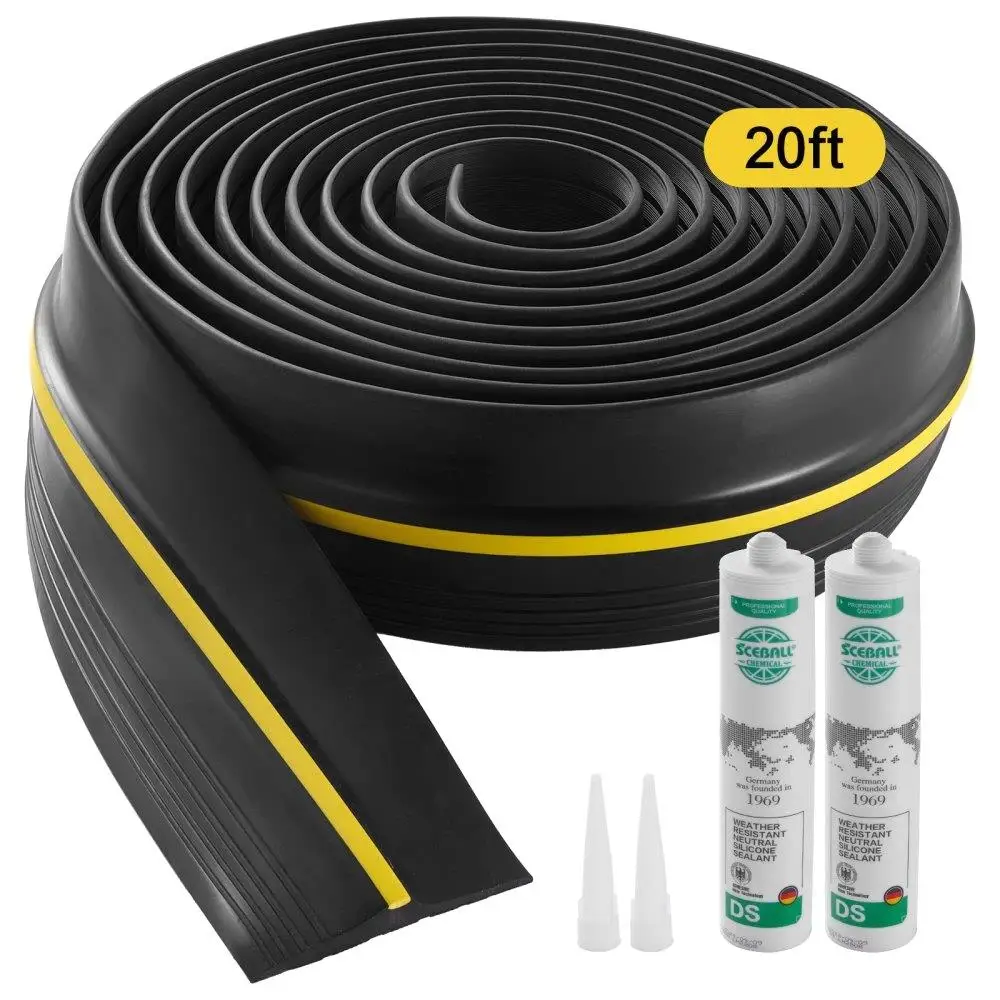 

Universal Garage Door Bottom Seal Strip 20FT Waterproof PVC Threshold Weatherproofing for Home Use