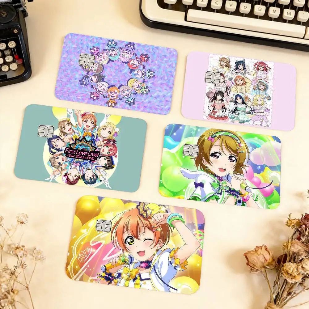 

1pc Love Live Animated Series Waterproof Film Skin Cover Credit Card Stickers Debit Front Bank Bus Pass