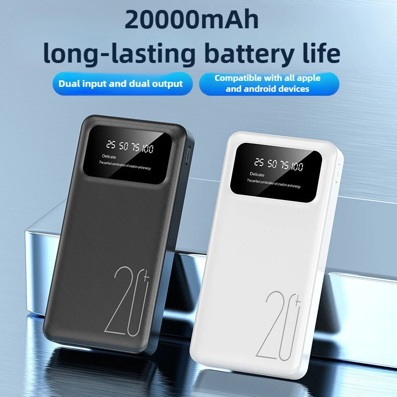 30000Mah High-Capacity Durable Portable Power Bank Compatible with Android/Iphone Devices  Featuring LED and Digital Display