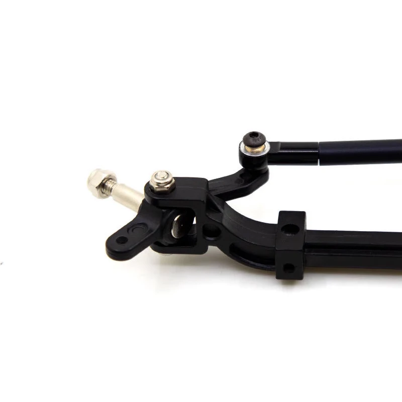 LESU Modell 1PC Metall-Vorderlenkgestänge für 1/14 Tamiya Truck – Schwarze Achsstange (RC-Traktor-Upgrade-Teil) – Detail 5