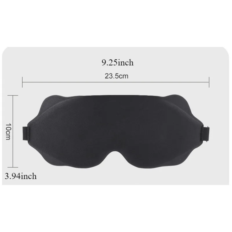 1pc Outdoor Camping 3D Stereoscopic Blackout Eye Mask Not Tight Sleep Ventilation Fit To The Face Siesta New 0Pressure Sensation