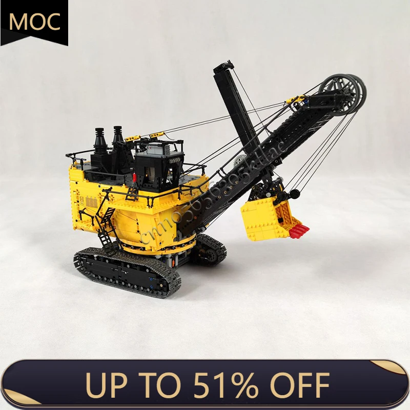 

3170 PCS MOC City Engineering Front Shovel Rope Excavator Model Technology Building Block Creative Children Toy Christmas Gift