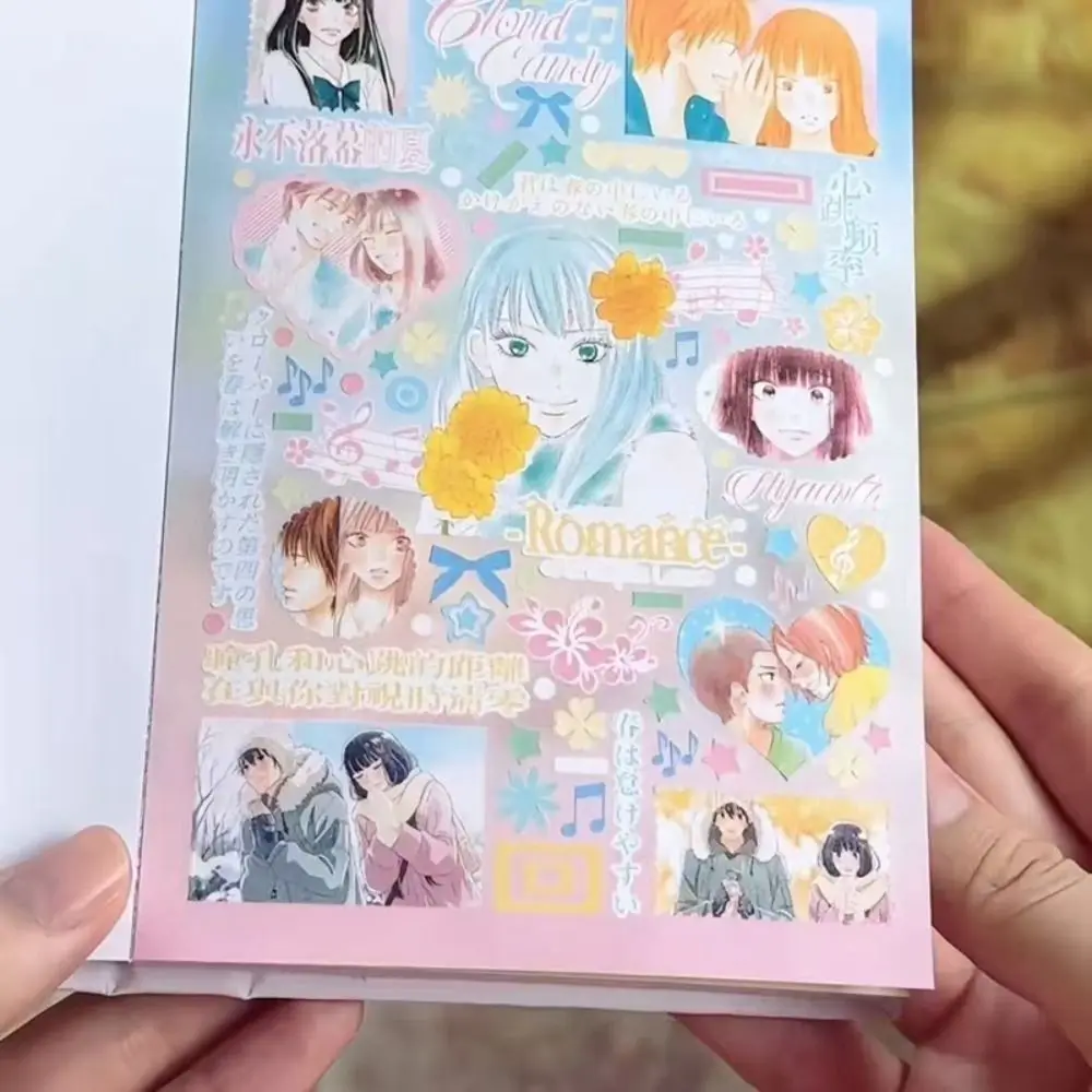 

Cute Japanese Style Sticker Book DIY Pink Diary Sticker Cartoon Gift Scrapbook Sticker Stationery Supplies