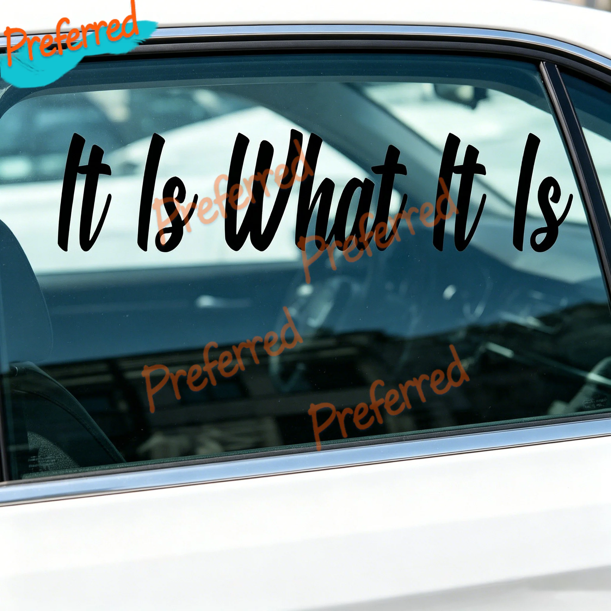 2x IT IS WHAT IT IS - Vinyl Decal Stickers for Cars, Trucks, Car Windows, Bumpers, JDM, Interesting Quotes