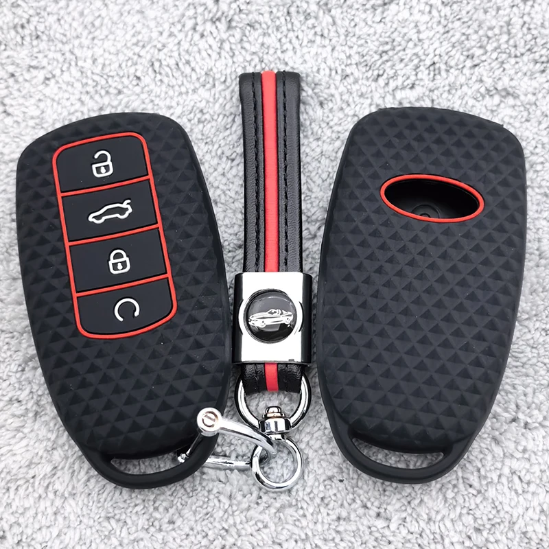 Silicone Car Keys Accessories Keychain Holder Key Cover Case for Chery Omoda 5 C5 Tigo 7 8 Pro Max Tigo 7 8 Plus Arrizo 5 Plus