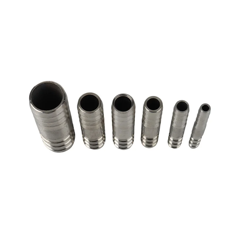 6mm 8mm 10mm 12mm 13mm 14mm 15mm 16mm 17mm 18mm 19mm 20mm Schlauchtülle Gerade Zwei-Wege 304 Edelstahl Rohrverschraubung Anschluss