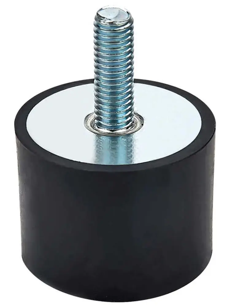 1/2/4 pièces Amortisseur de chocs en caoutchouc de type VE à filetage mâle simple M3 M4 M5 M6 M8 M10 M12, support d'isolation, amortisseur, diamètre 8-75mm, tampon anti-choc