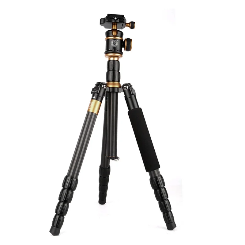 QZSD Q888c Professional Cameras Tripod Digital Cameras Monopod Walking Stick Stand With Carry Bag Mounts for Dslr Digital video