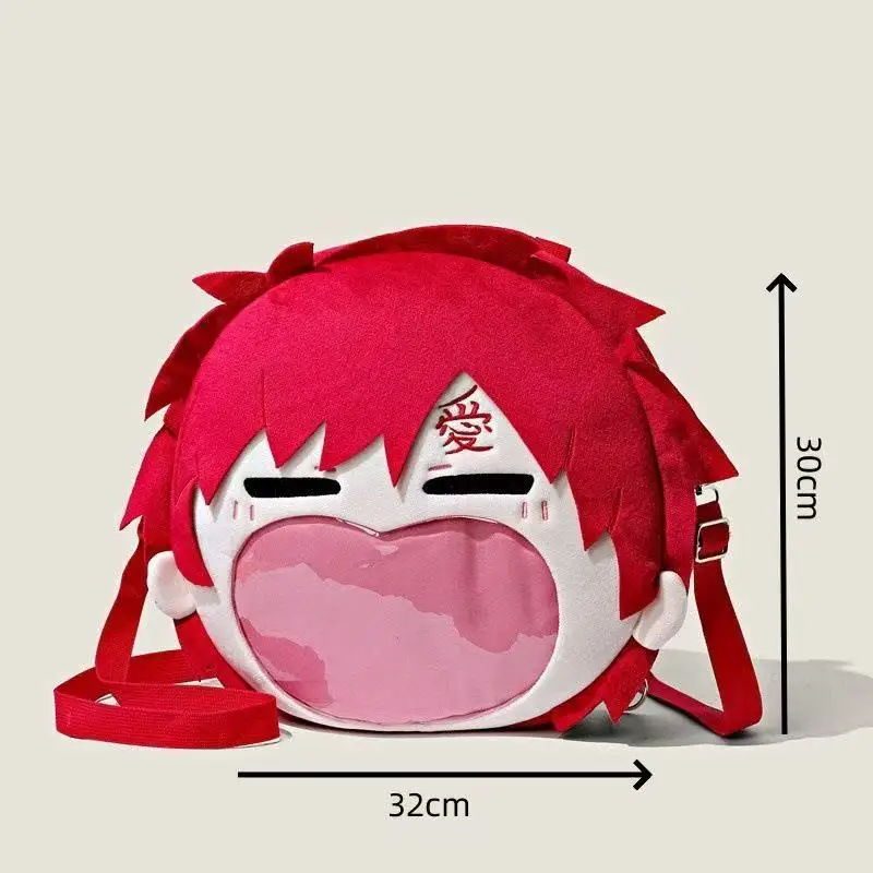 New Bandai Naruto Gaara Naruto Shinto Uzumaki Naruto Pain Pack Anime Peripheral Doll Two Dimension Backpack Crossbody Bag Gifts - view 2