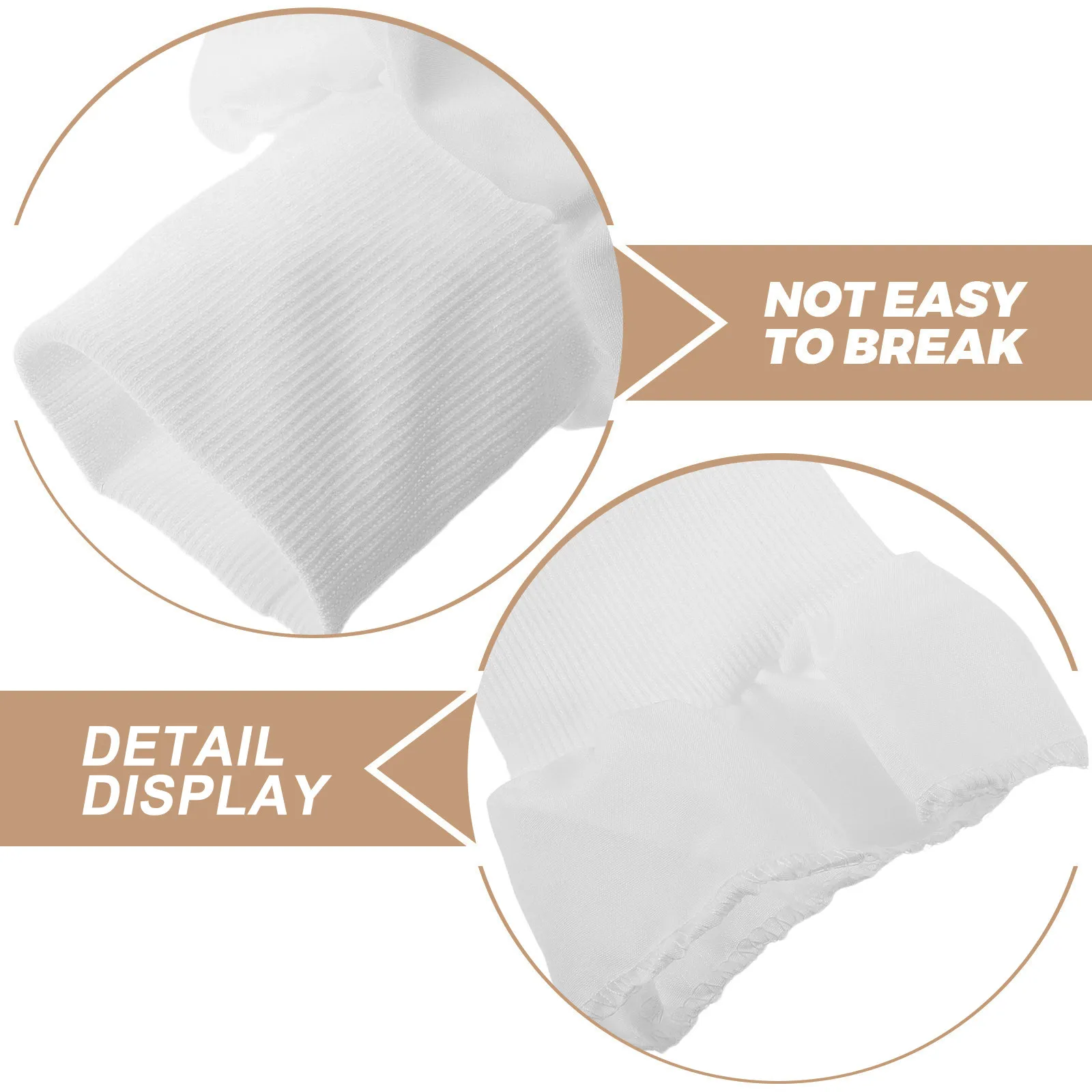 3Pairs Seamless Ribbed Cuffs Elastic Rib Knit Replacement Thick Stretchy Sleeve Extending Cuffs for Jackets Coats Sweatshirts