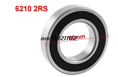 6210-2RS 50mm x 90mm x 20mm 2 Rubber Seals Deep Groove Ball Bearing