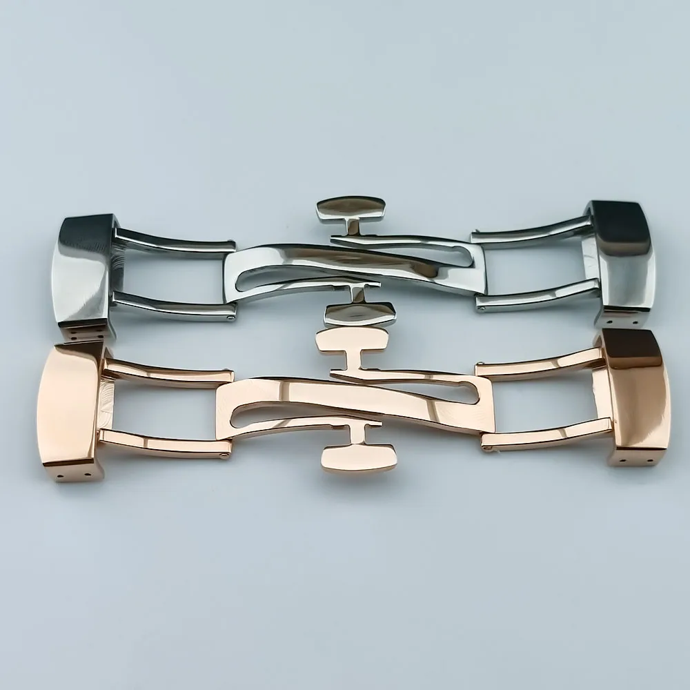 18mm stainless steel strap buckle butterfly buckle polishing buckle strap buckle watch accessory ear width 21mm