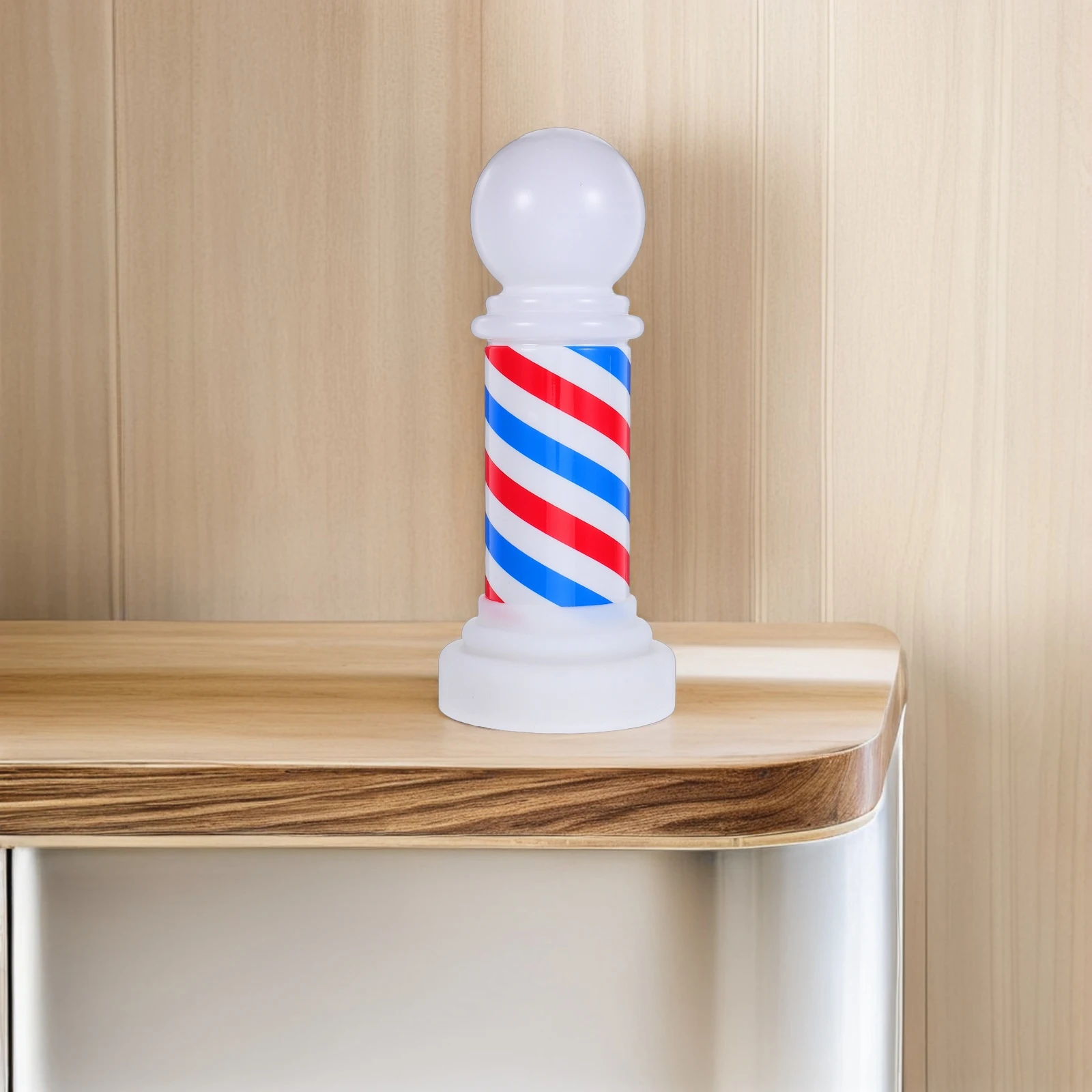Palo di plastica per capelli bianchi rossi, decorazione per barbiere, salone di barbiere, soggiorno nel negozio aziendale, luce per cartello aziendale