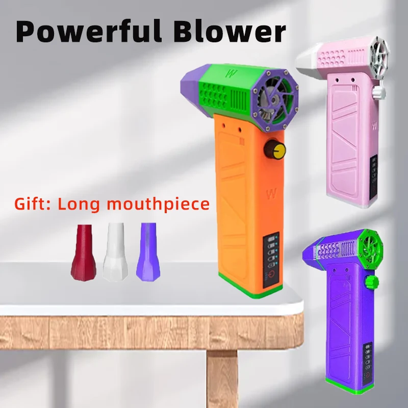 

Турбовентилятор, перезаряжаемый вентилятор, 140000 об/мин, бесщеточный вентилятор, турбореактивный вентилятор, портативный пылеочиститель, электрическая сушилка для кемпинга, 4000 мАч